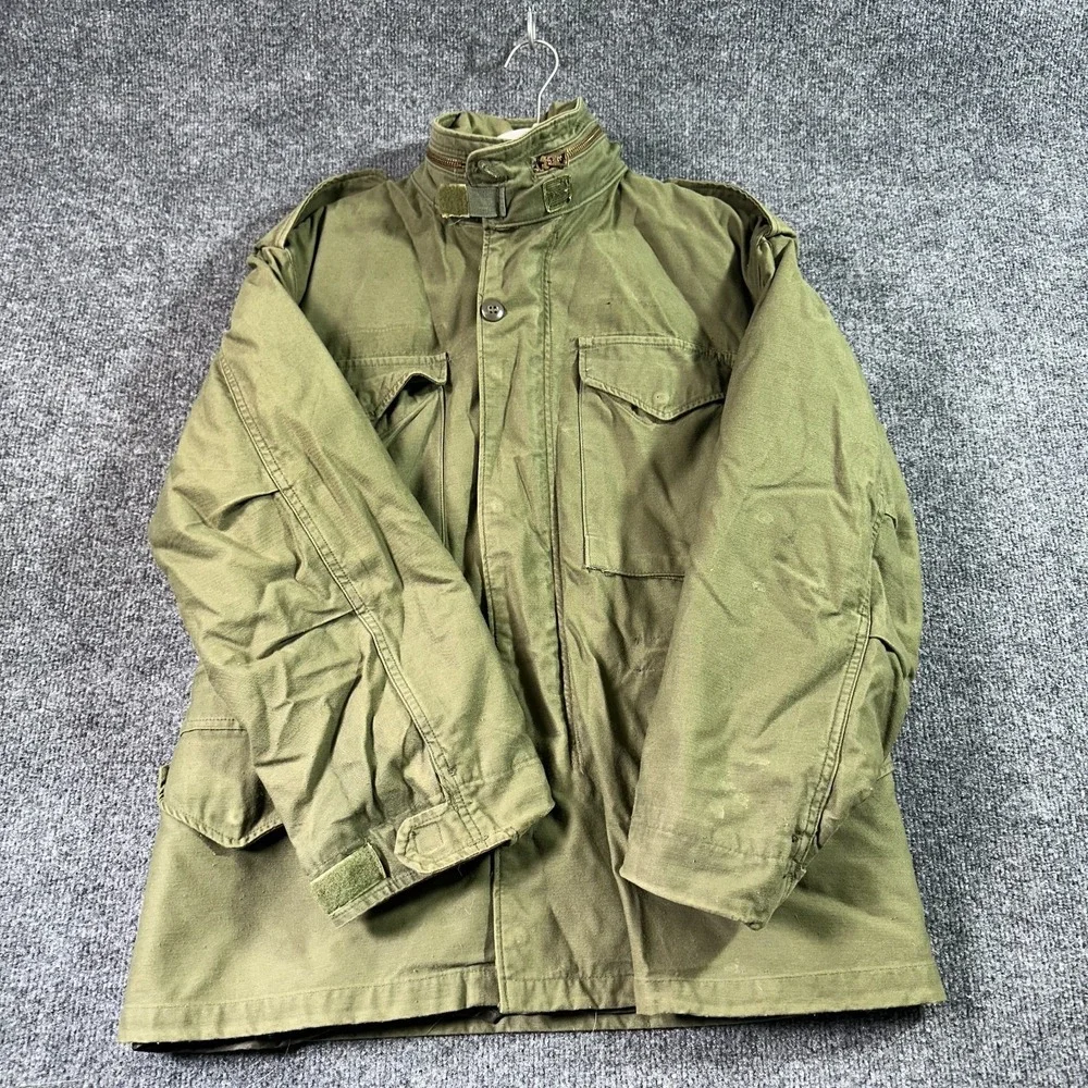 US Military Field Coat Jacket Green OG-107 Lined Vietnam War M65 Army 1975